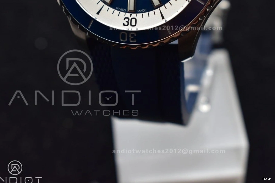 Dial SS Strap Edition SuperOcean Automatic BLSF Blue on Blue 42 A2824 Rubber Best 1:1 0420